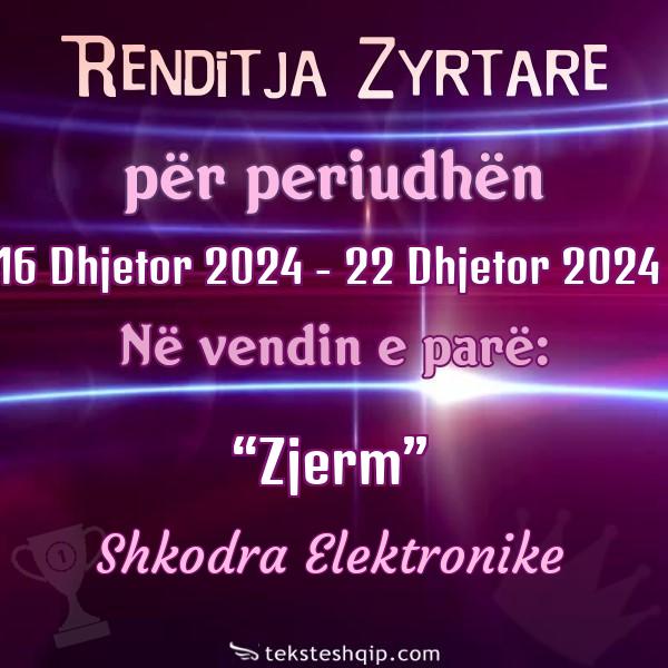 Top 100 16 Dhjetor 2024 - 22 Dhjetor 2024