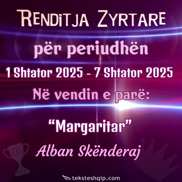 Top 100 1 Shtator 2025 - 7 Shtator 2025