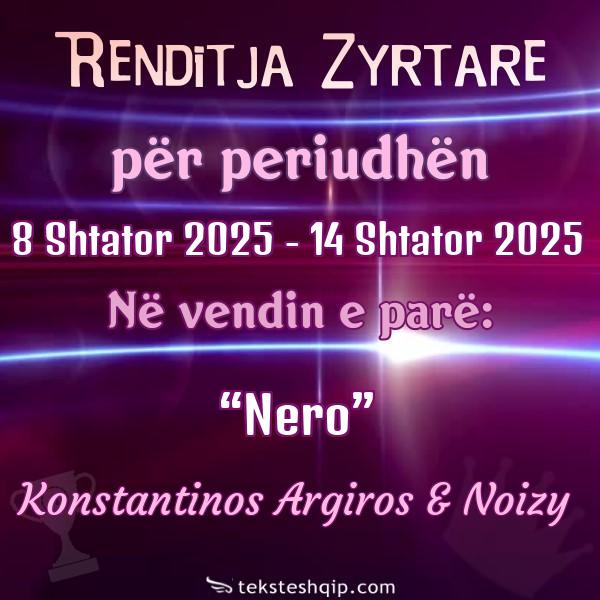 Top 100 8 Shtator 2025 - 14 Shtator 2025