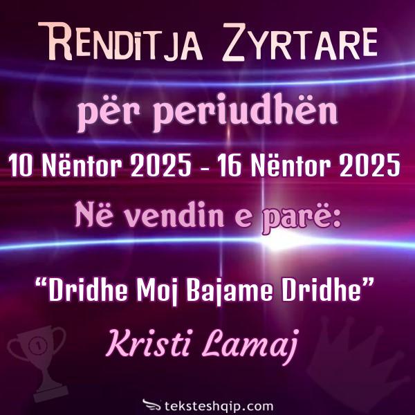 Top 100 10 Nëntor 2025 - 16 Nëntor 2025