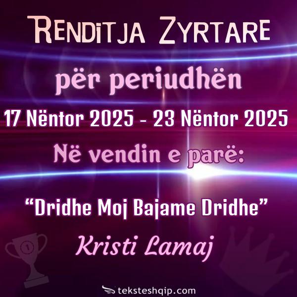 Top 100 17 Nëntor 2025 - 23 Nëntor 2025