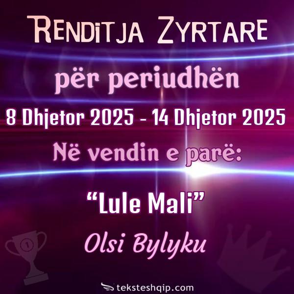 Top 100 8 Dhjetor 2025 - 14 Dhjetor 2025