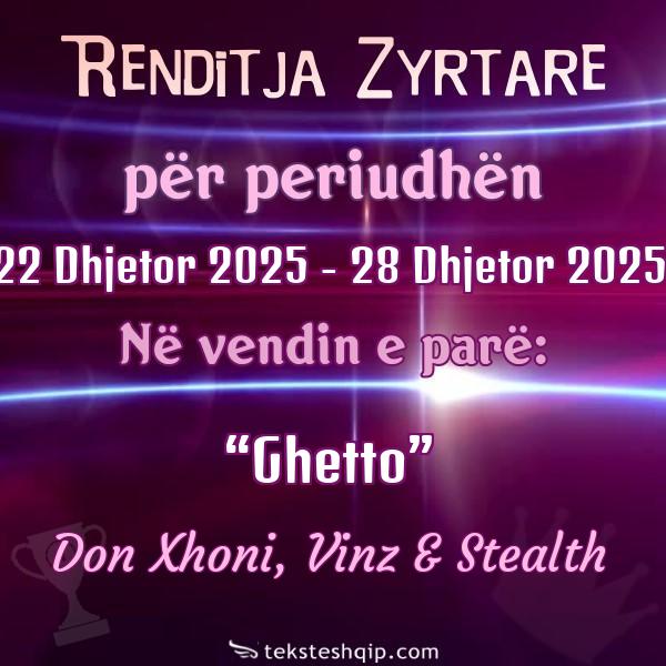 Top 100 22 Dhjetor 2025 - 28 Dhjetor 2025