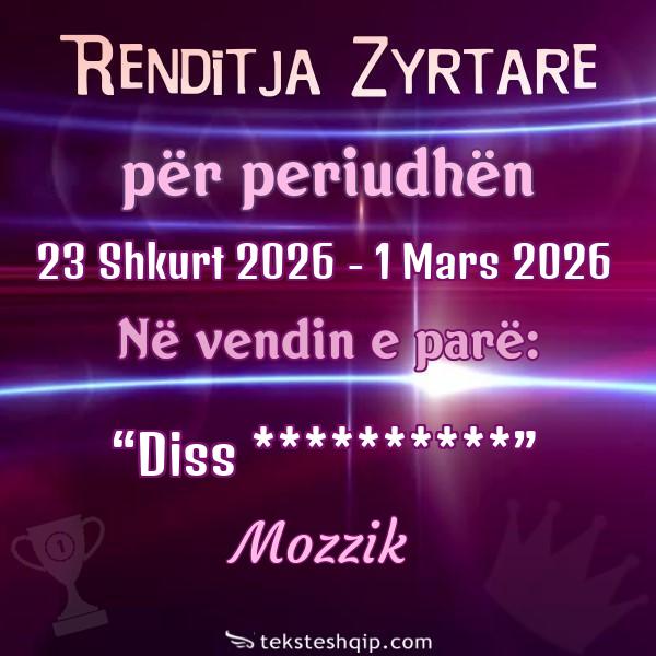 Top 100 23 Shkurt 2026 - 1 Mars 2026