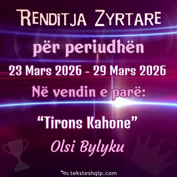 Top 100 23 Mars 2026 - 29 Mars 2026